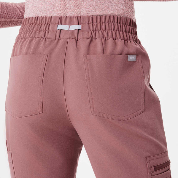 women's Mauve Uman Relaxed - Petite Jogger Scrub Pants