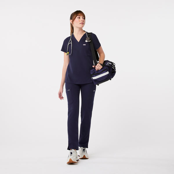 Women's Navy Catarina™ - One-Pocket Scrub Top