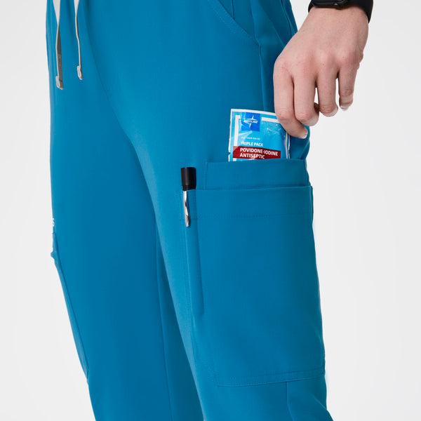 women's Extreme Blue High Waisted Yola™ - Petite Skinny Extremes Scrub Pants