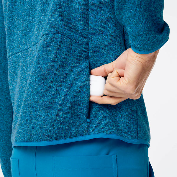 men's Heather Extreme Blue On-Shift™- Sweater Knit Jacket