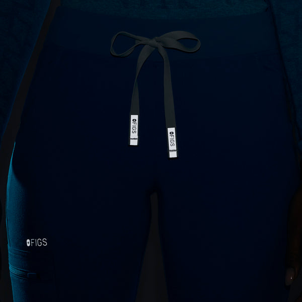 women's Extreme Blue Zamora™- Petite Jogger Extremes Scrub Pants (3XL - 6XL)