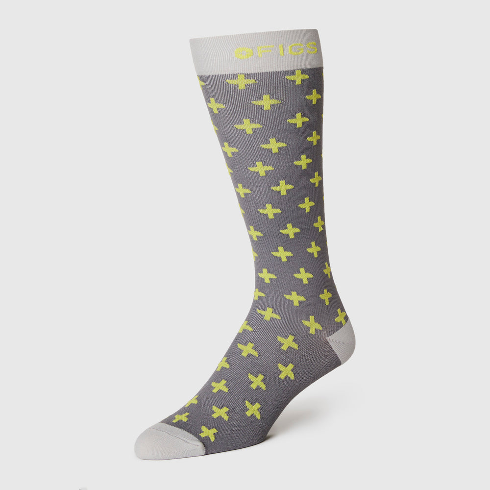 men's Graphite Ready Cross Compression Socks