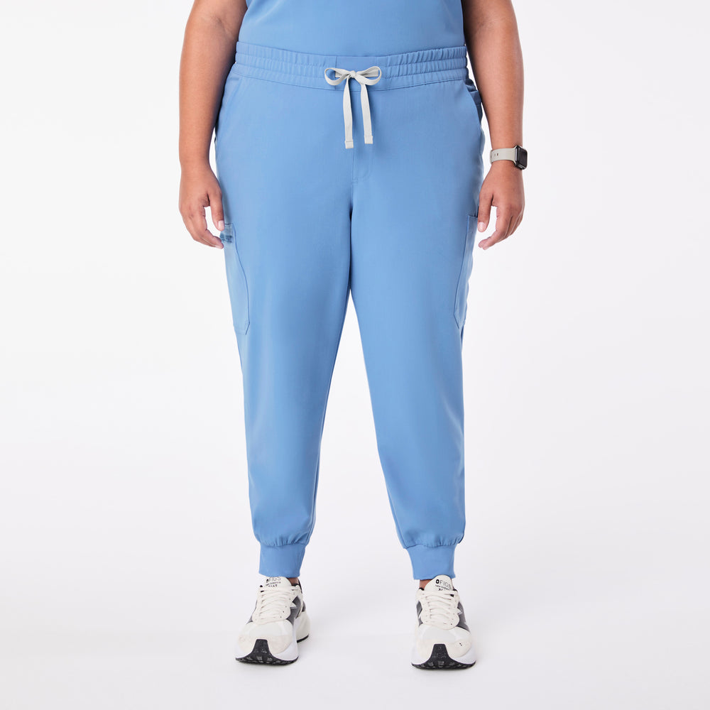 women's Ceil Blue Uman Relaxed - Tall Jogger Scrub Pant (3XL-6XL)