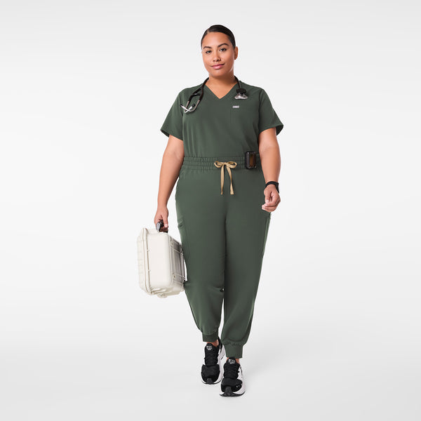 women's Moss High Waisted Uman Relaxed - Tall Jogger Scrub Pant (3XL-6XL)