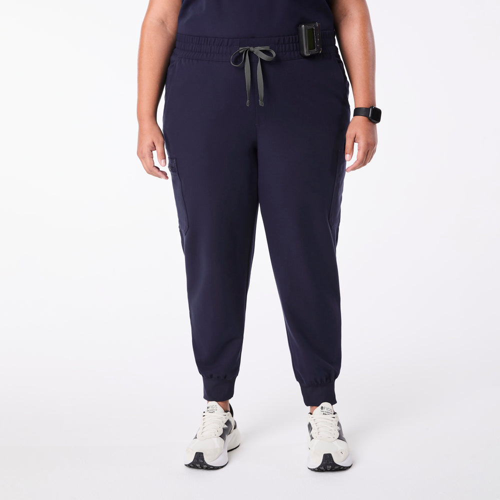 women's Navy Uman Relaxed - Petite Jogger Scrub Pant (3XL-6XL)