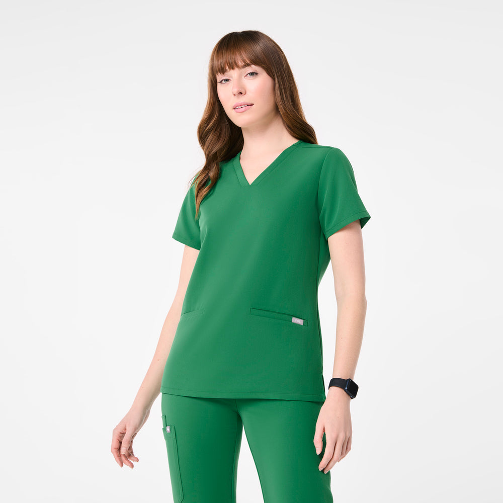 women's Indocyanine Green Casma - Three-Pocket Scrub Top™