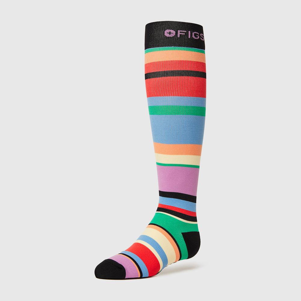 women's Rainbow Pride Stripe - Compression Socks