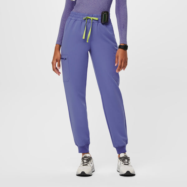 women's Blueberry Uman Relaxed - Petite Jogger Scrub Pants