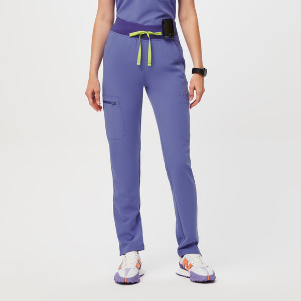 women's Blueberry High Waisted Yola™ - Petite Skinny Scrub Pants (3XL - 6XL)
