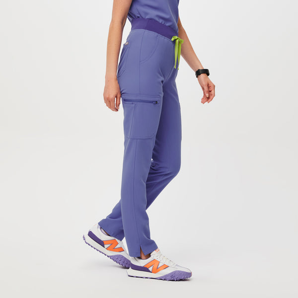 women's Blueberry High Waisted Yola™ - Petite Skinny Scrub Pants (3XL - 6XL)