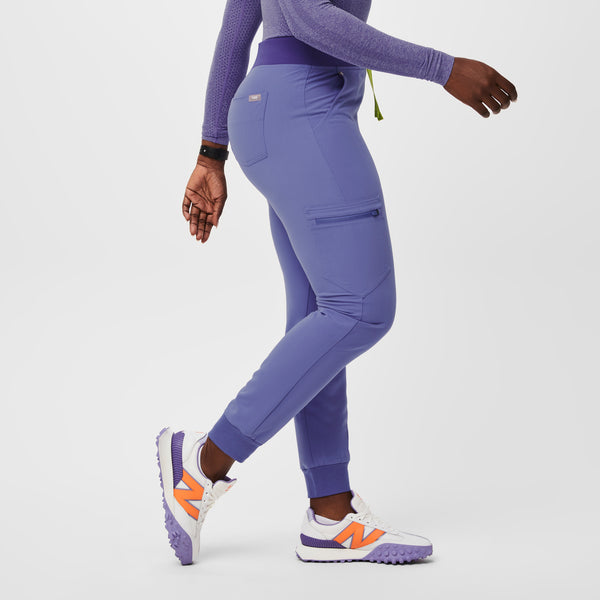women's Blueberry High Waisted Zamora™ - Jogger Scrub Pants (3XL - 6XL)
