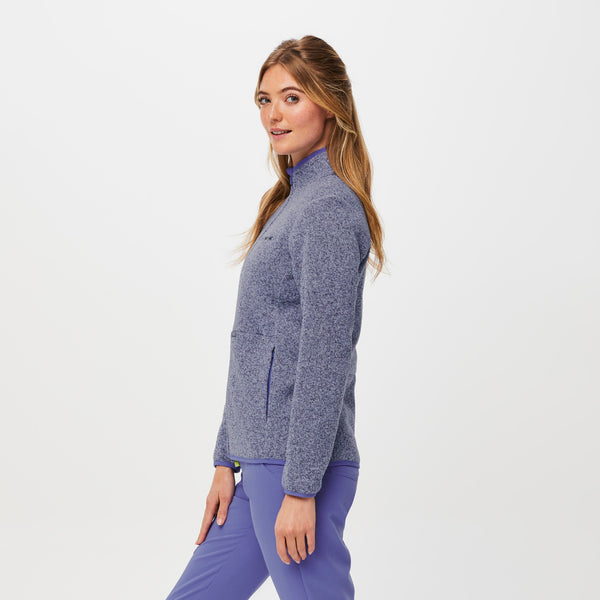 women's Heather Blueberry On-Shift™ - Sweater Knit Jacket