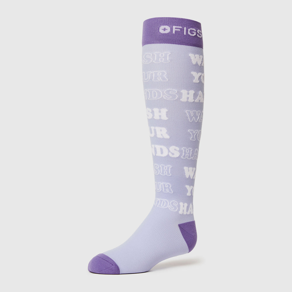 women's Blueberry Wash Your Hands - Compression Socks