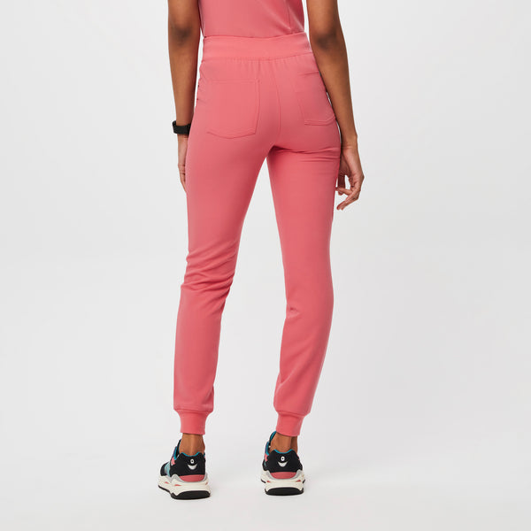 women's Desert Rose High Waisted Zamora™ - Petite Jogger Scrub Pants (3XL - 6XL)