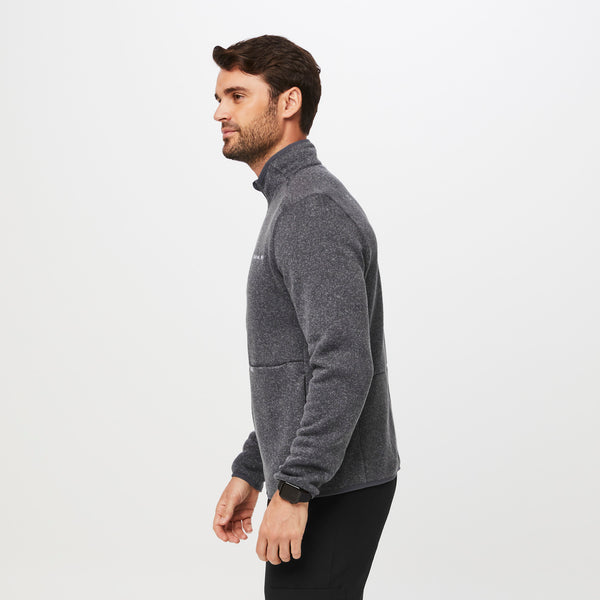 men's Heather Dark Charcoal On-Shift™ - Sweater Knit Jacket