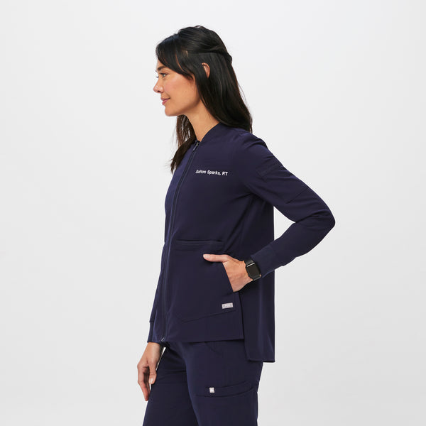 Women's Navy Bellery - Scrub Jacket