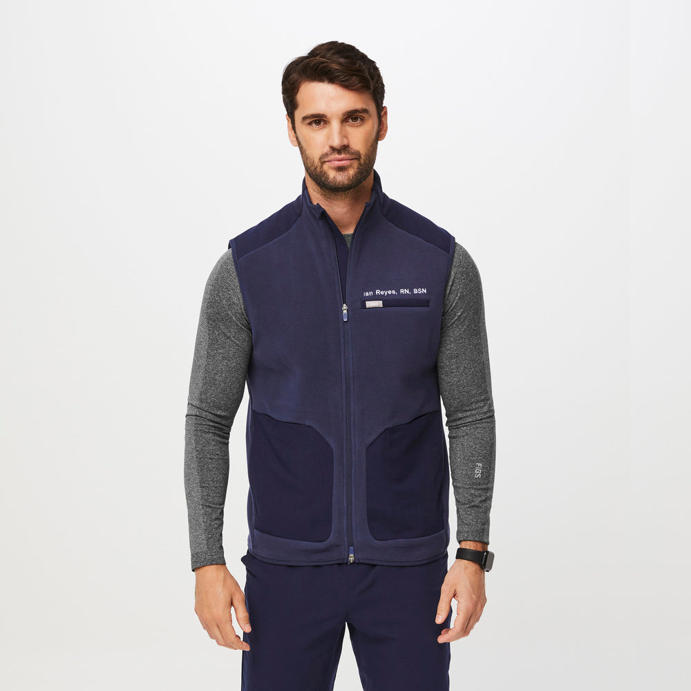 men's Navy On-Shift™ - Fleece Vest (3XL-6XL)