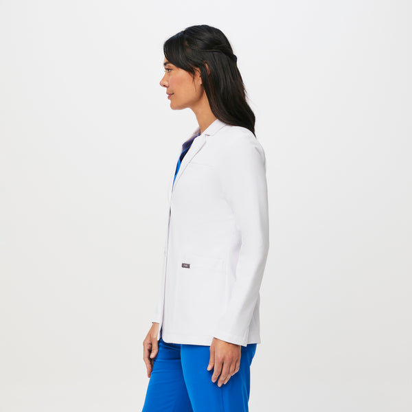 Women's White Bellevue - Slim Short Lab Coat