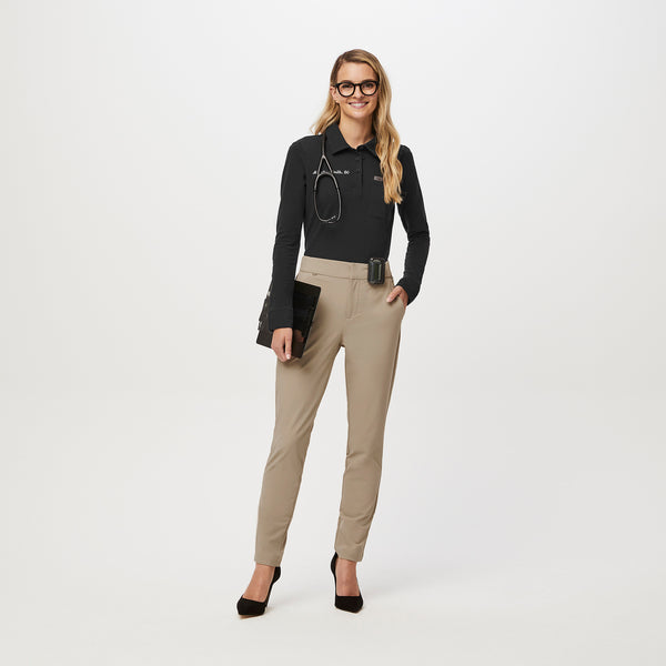 women's Twill FIGSPRO™ Skinny Zip Fly - Petite Trouser