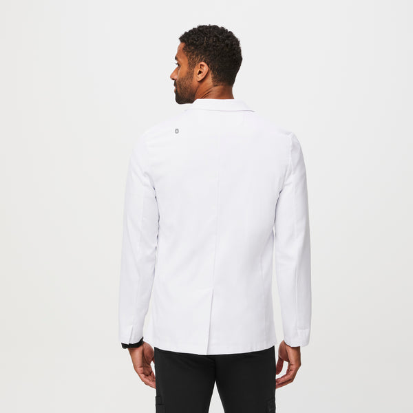 Men's White Harlem - Short Lab Coat