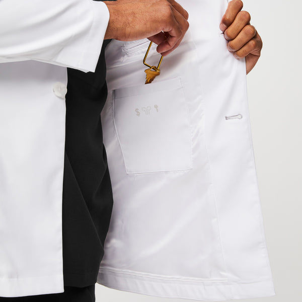 Men's White Harlem - Short Lab Coat