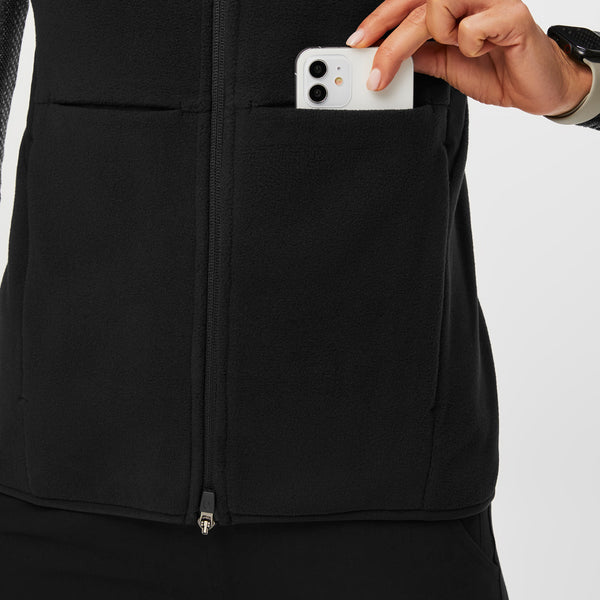 women's Black On-Shift™ - Fleece Vest (3XL-6XL)