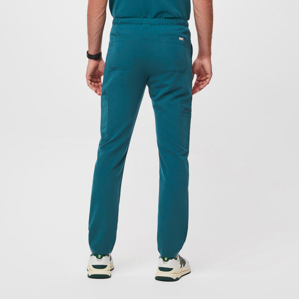 men's Caribbean Blue Slim Cairo™ - Short Cargo Scrub Pants