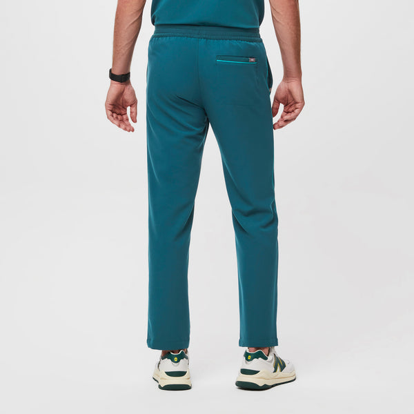 men's Caribbean Blue Cambridge - Tall Contrast Scrub Pants