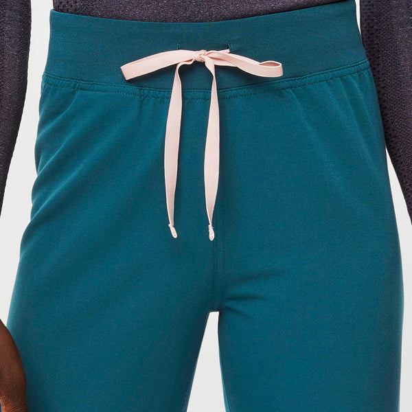 women's Caribbean Blue High Waisted Livingston™ - Basic Scrub Pants (3XL - 6XL)