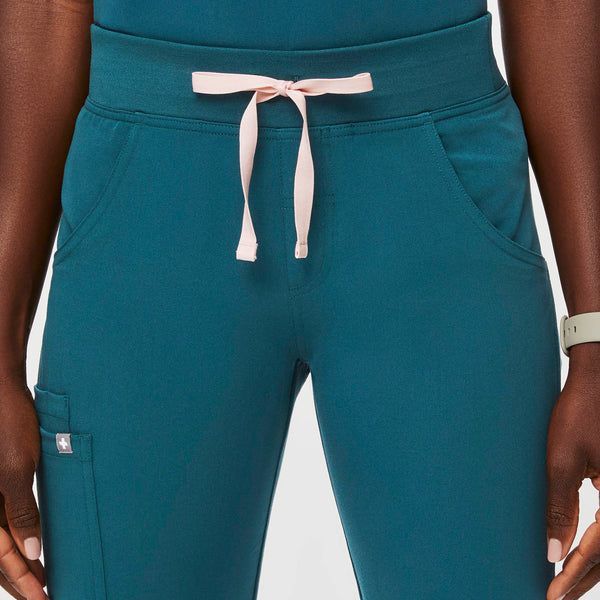 women's Caribbean Blue Kade™ - Petite Cargo Scrub Pants