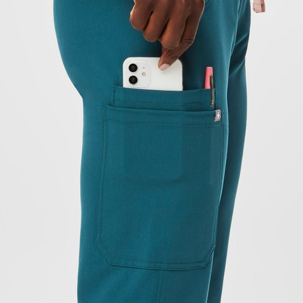 women's Caribbean Blue Kade™ - Tall Cargo Scrub Pants (3XL - 6XL)