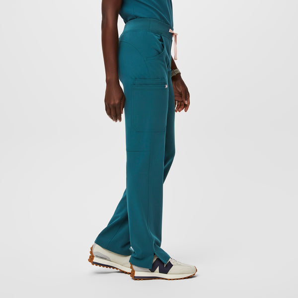 women's Caribbean Blue Kade™ - Petite Cargo Scrub Pants (3XL - 6XL)