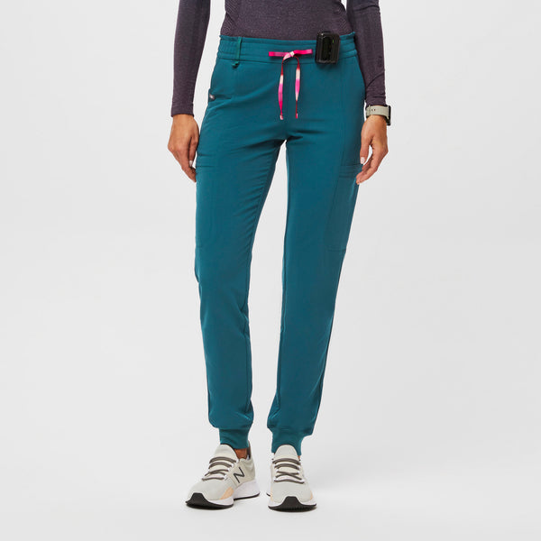women's Caribbean Blue Lesage -  Jogger Scrub Pants