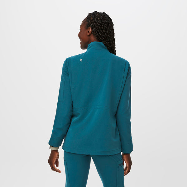 Women's Caribbean Blue Page - Scrub Jacket