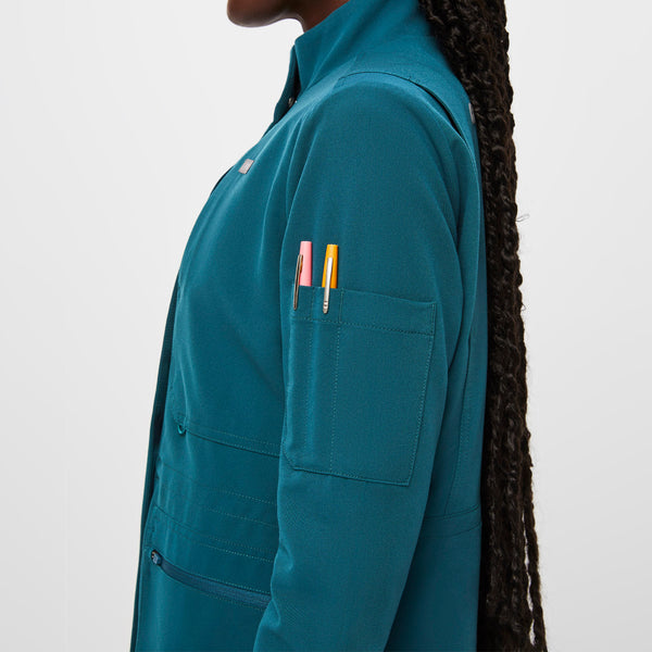 Women's Caribbean Blue Page - Scrub Jacket