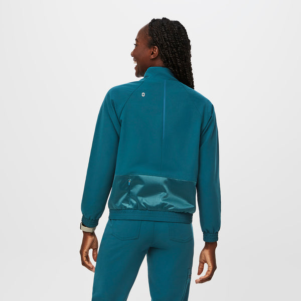 women's Caribbean Blue Sydney - Scrub Jacket