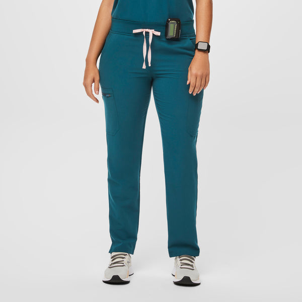 women's Caribbean Blue Yola™ - Petite Skinny Scrub Pants 2.0 (3XL - 6XL)