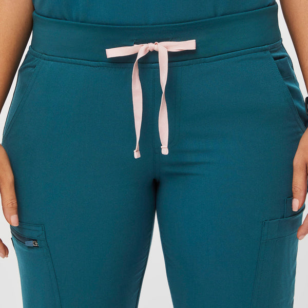 women's Caribbean Blue Yola™ - Petite Skinny Scrub Pants 2.0 (3XL - 6XL)