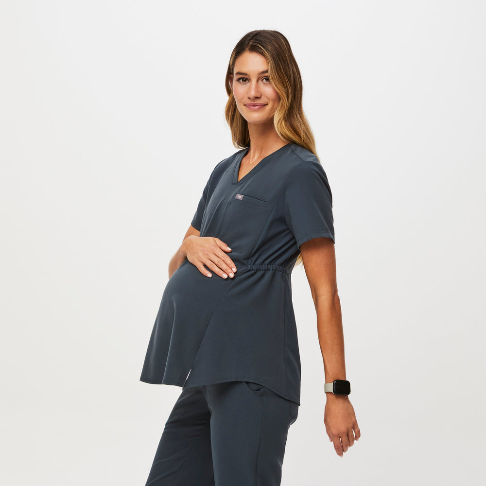 Women's Dark Harbor Octavia Maternity - Scrub Top