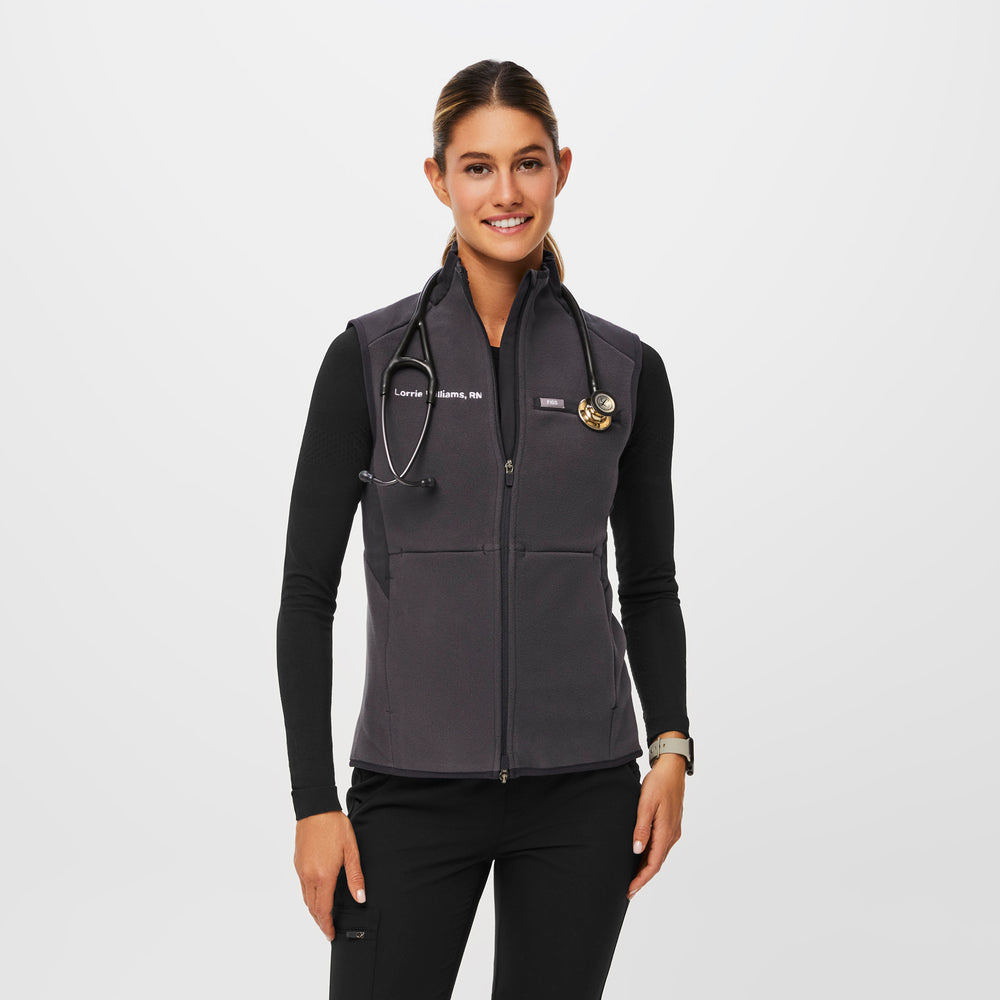 women's Deep Charcoal On-Shift™ - Fleece Vest (3XL-6XL)