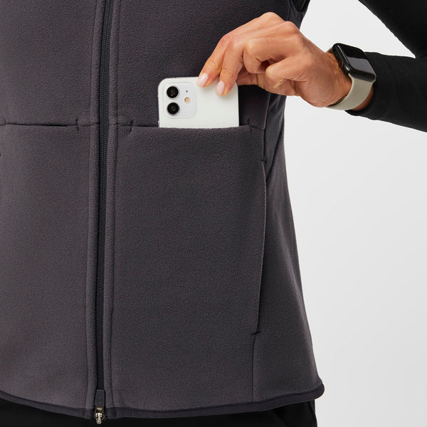 women's Deep Charcoal On-Shift™ - Fleece Vest