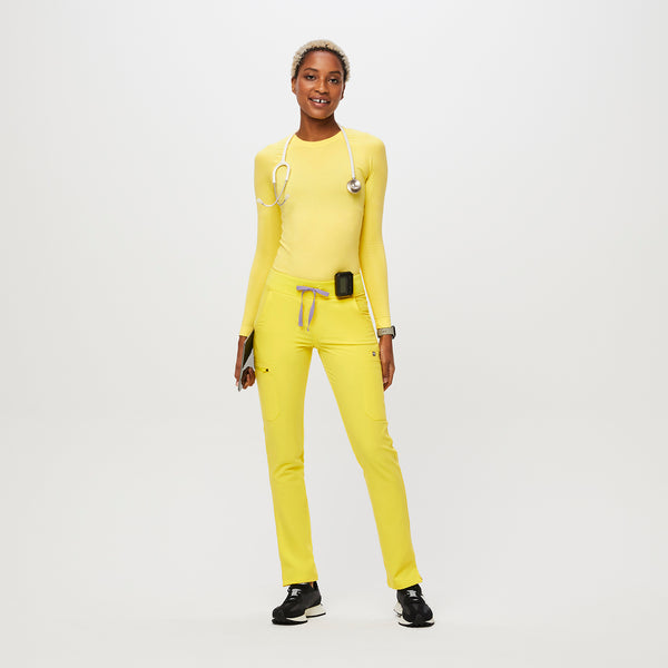 women's Lifesaver Yellow Yola™ - Petite Skinny Scrub Pants 2.0