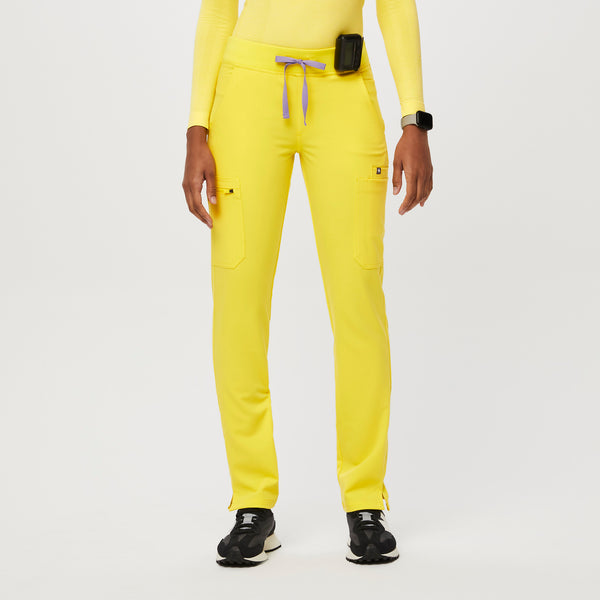 women's Lifesaver Yellow Yola™ - Petite Skinny Scrub Pants 2.0 (3XL - 6XL)