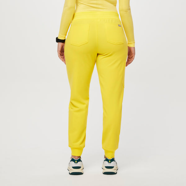 women's Lifesaver Yellow Zamora™ - Petite Jogger Scrub Pants (3XL - 6XL)