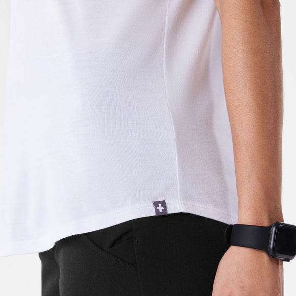 Women's Optic White Healthcare is Human - Short-Sleeve Graphic Tee