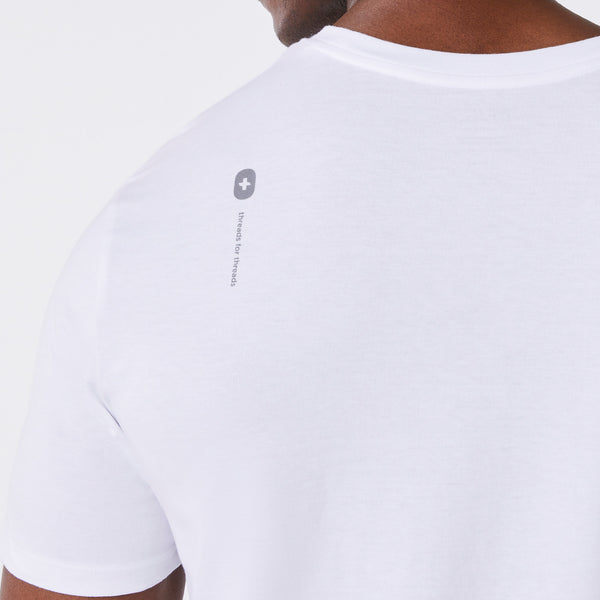 men's White Podiatrist Supersoft - Shortsleeve Underscrub