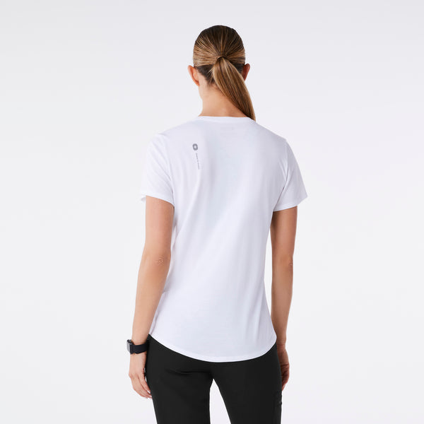 women's White Podiatrist Supersoft - Shortsleeve Underscrub