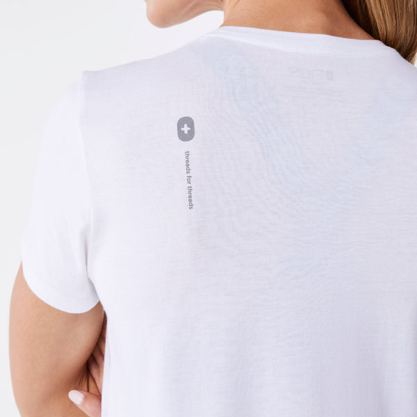 women's White Podiatrist Supersoft - Shortsleeve Underscrub