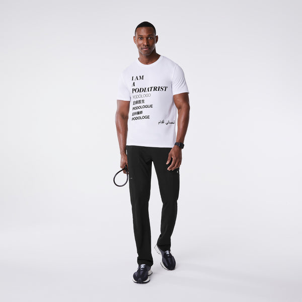 men's White Podiatrist Supersoft - Shortsleeve Underscrub