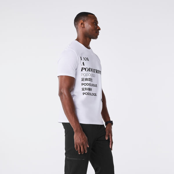 men's White Podiatrist Supersoft - Shortsleeve Underscrub